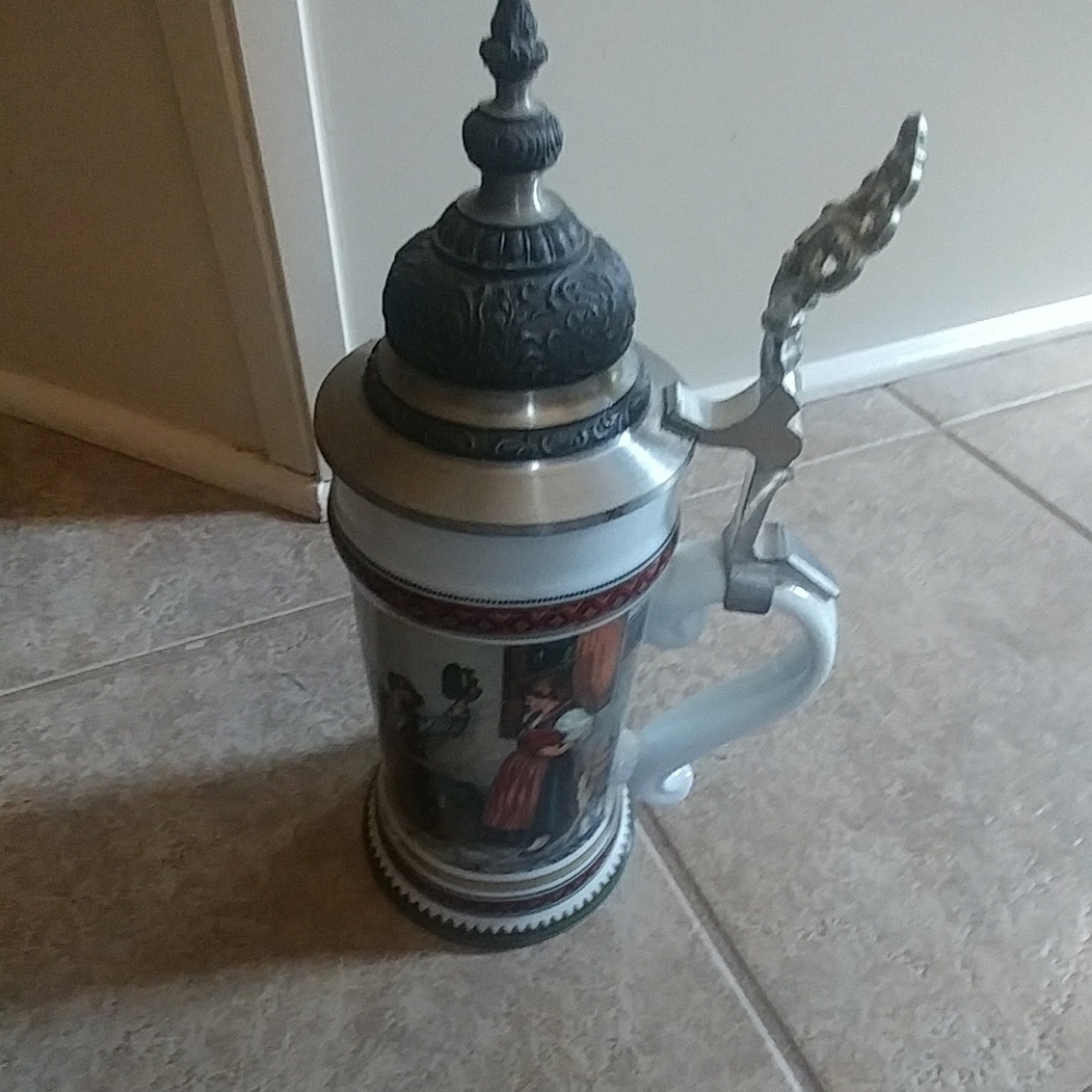 Vintage Rein Zinn Pewter Beer Stein